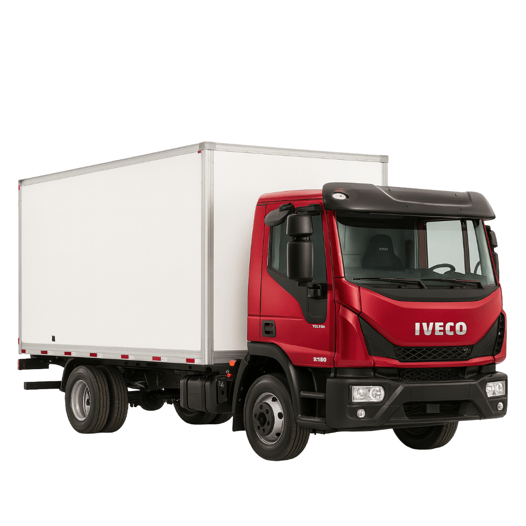 Caminhão 4X2 de 9 Ton com Baú de 27m³ Iveco